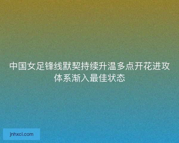 中国女足锋线默契持续升温多点开花进攻体系渐入最佳状态